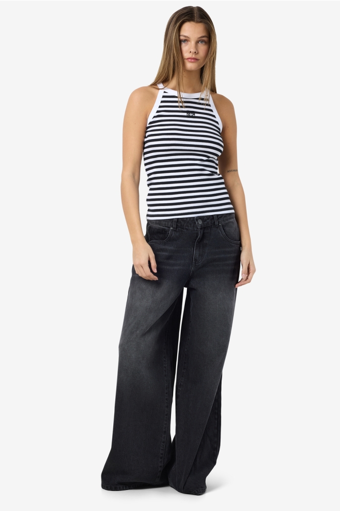 NMJUDY S/L TANK TOP JRS FWD 27034426 BLACK/BRIGHT WHITE